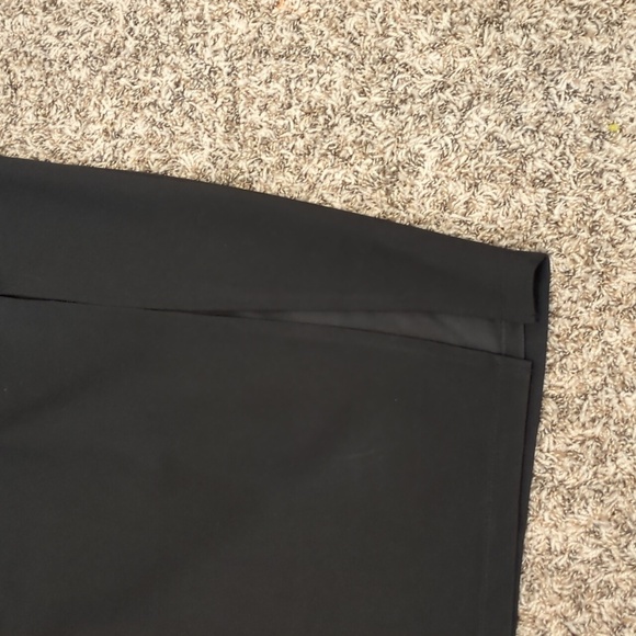 Lulu's Modern Desires classic black high waisted midi skirt thigh high slit - Picture 6 of 13